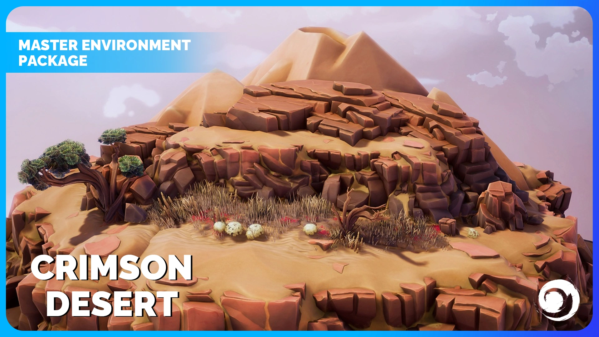01_Crimson Dessert Landscape