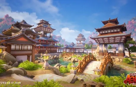 Main view of Fantasy Asian Palace pack, 3D Environment in Stylized Style