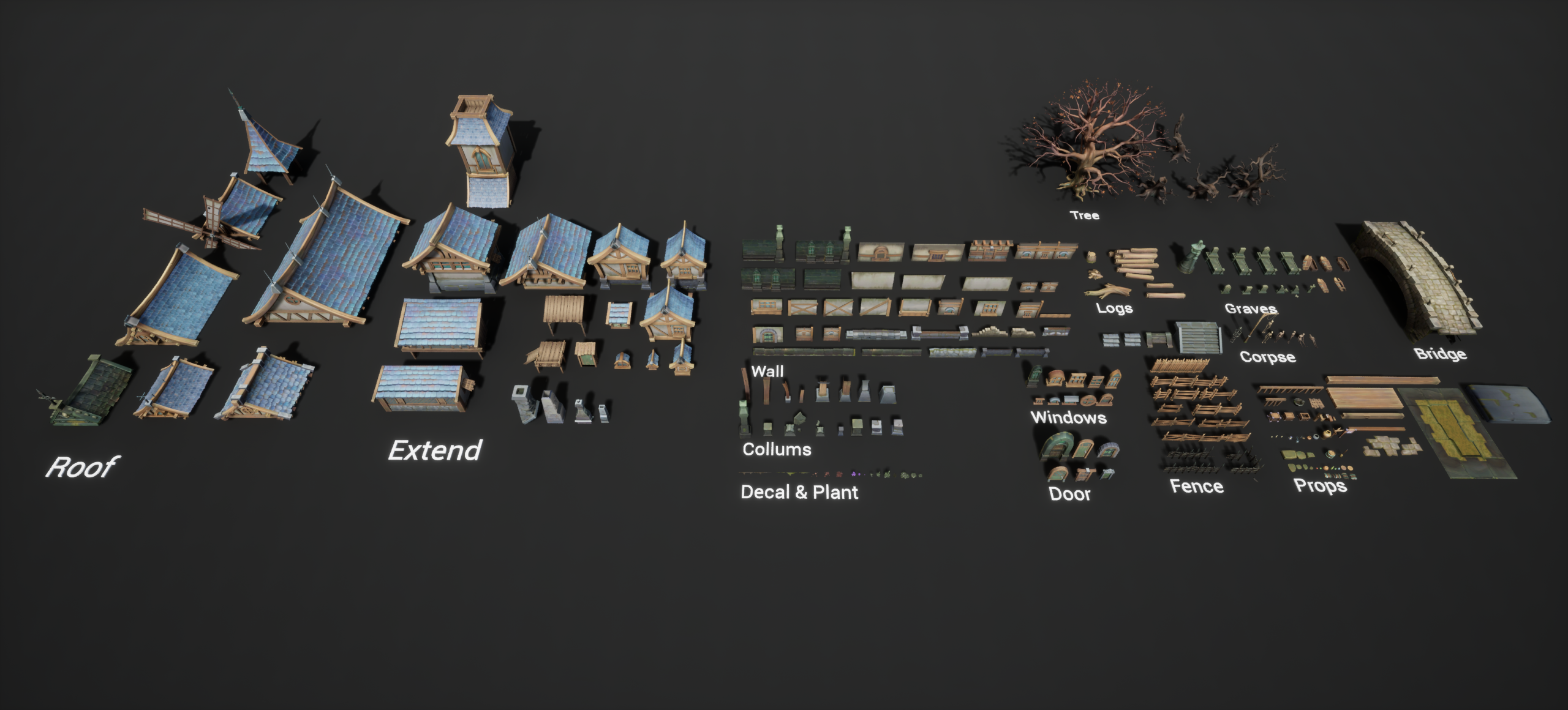 3D Asset Dreadful Plagueland pack 3D Asset Dreadful Plagueland pack