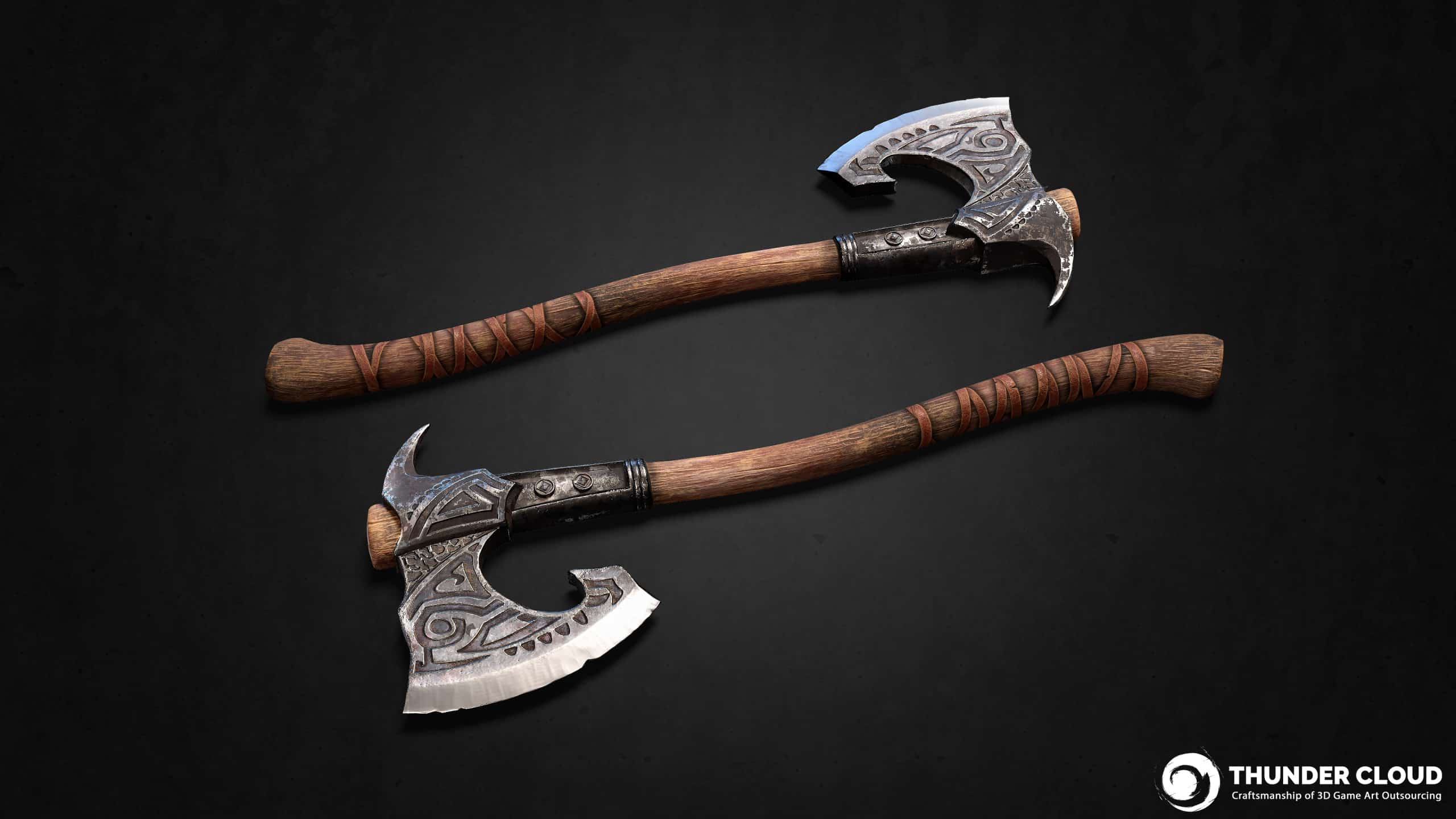 3D Weapon AA+ Viking set