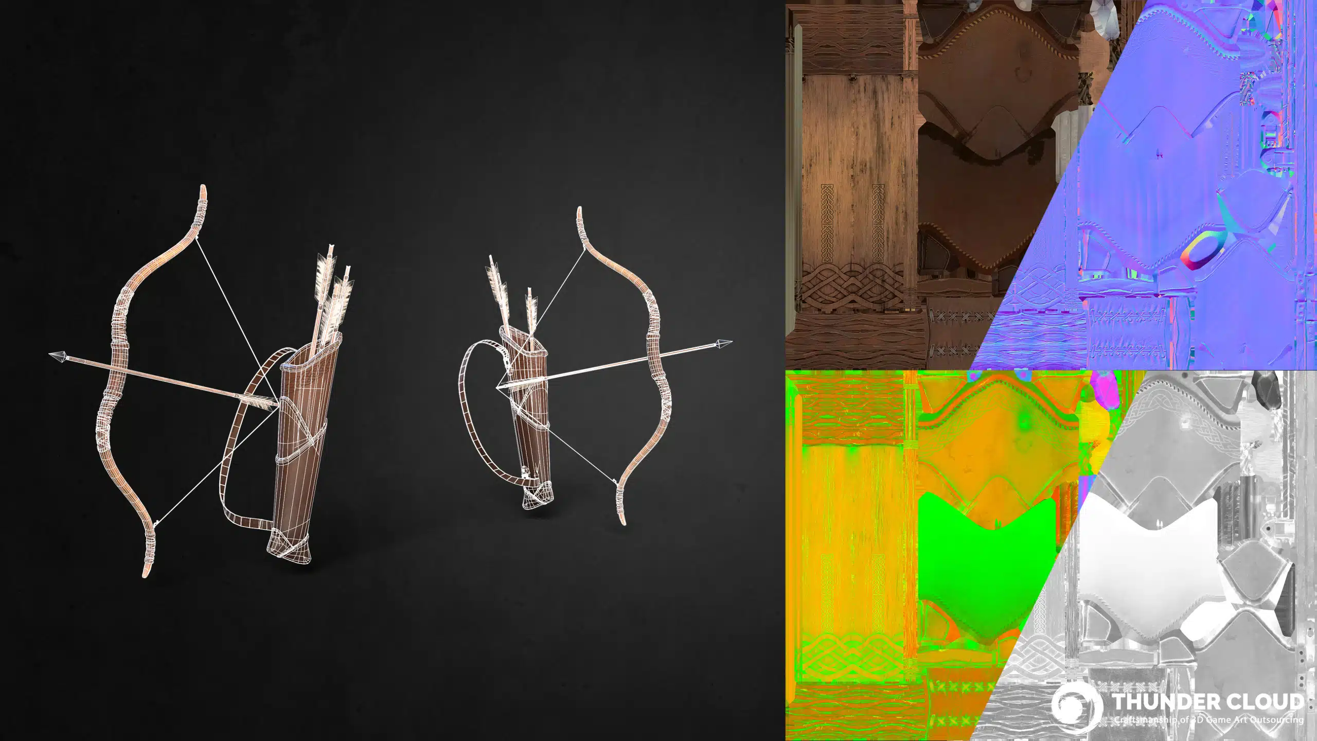 Bow_Showcase_SPIMG 3D Weapon AA+ Viking set