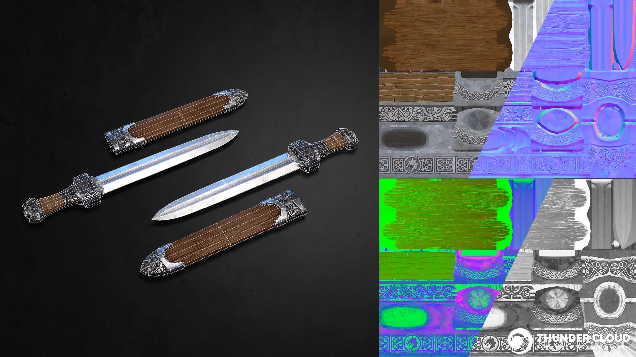 Knief_Showcase_SPIMG 3D Weapon AA+ Viking set