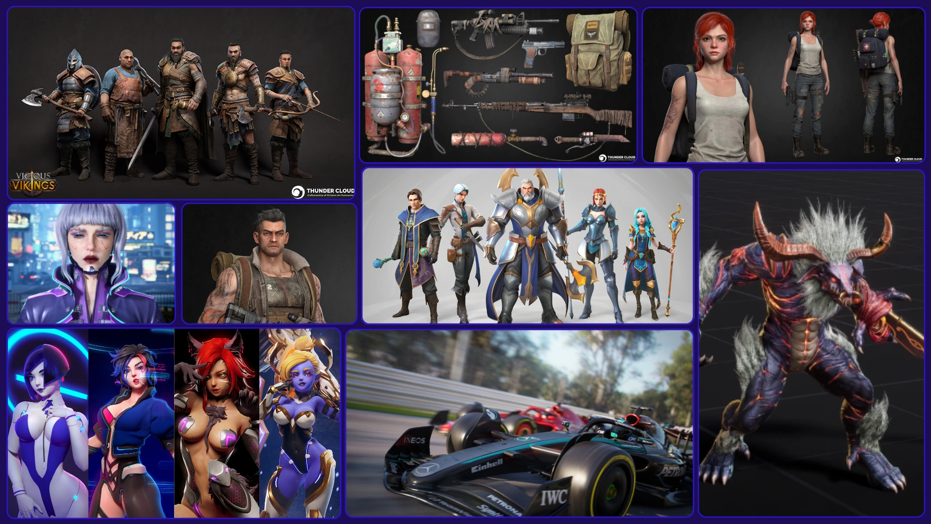 Stylized vs Realistic art styles done by Thunder Cloud Studio