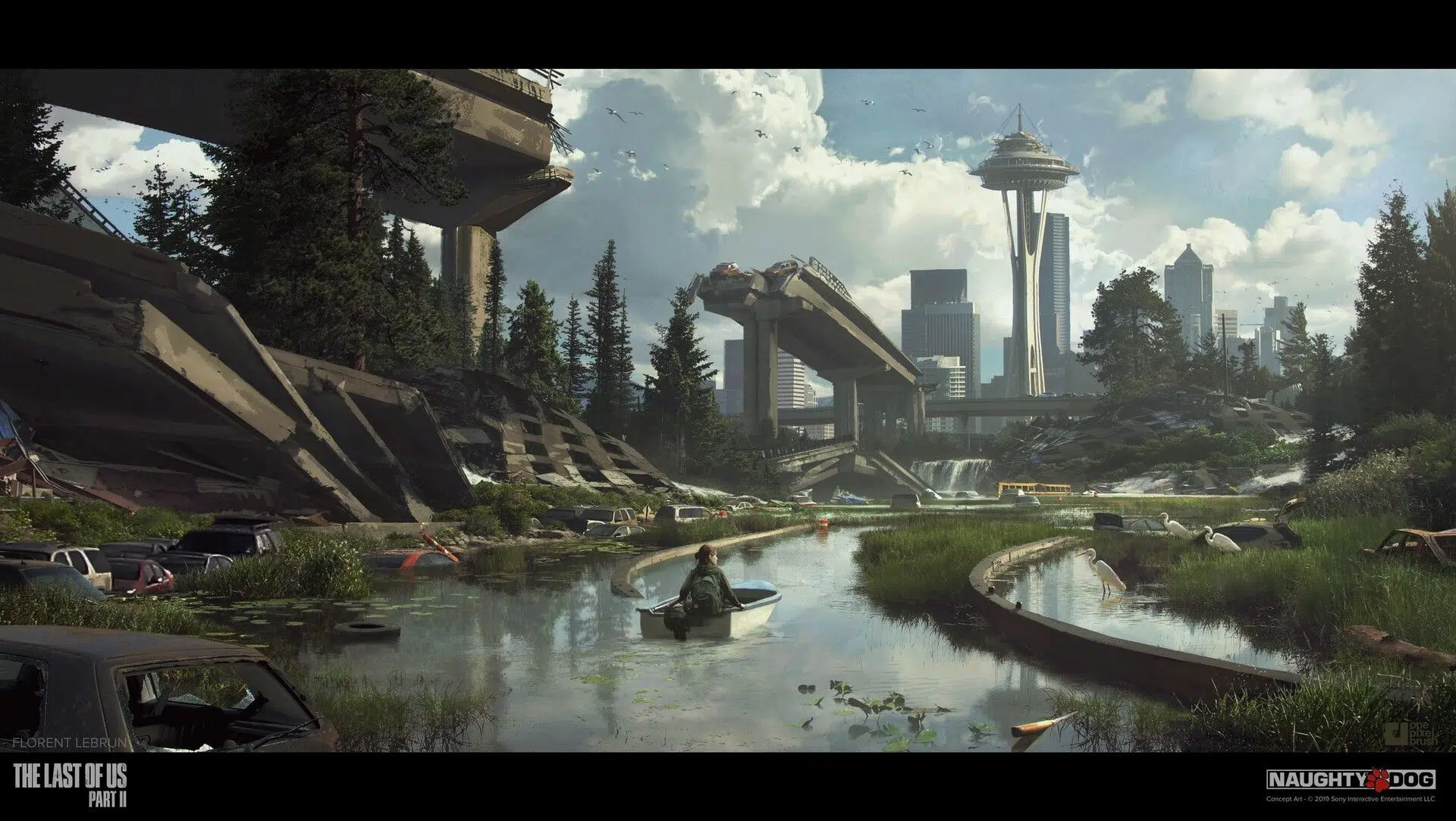 A detailed image of a post-apocalyptic environment from The Last of Us Part II, showcasing realistic graphics.