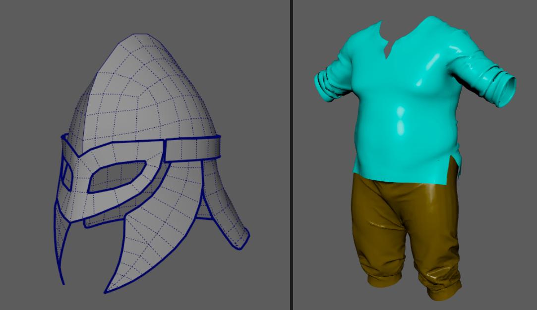 Assets should not have thickness for easier editing.