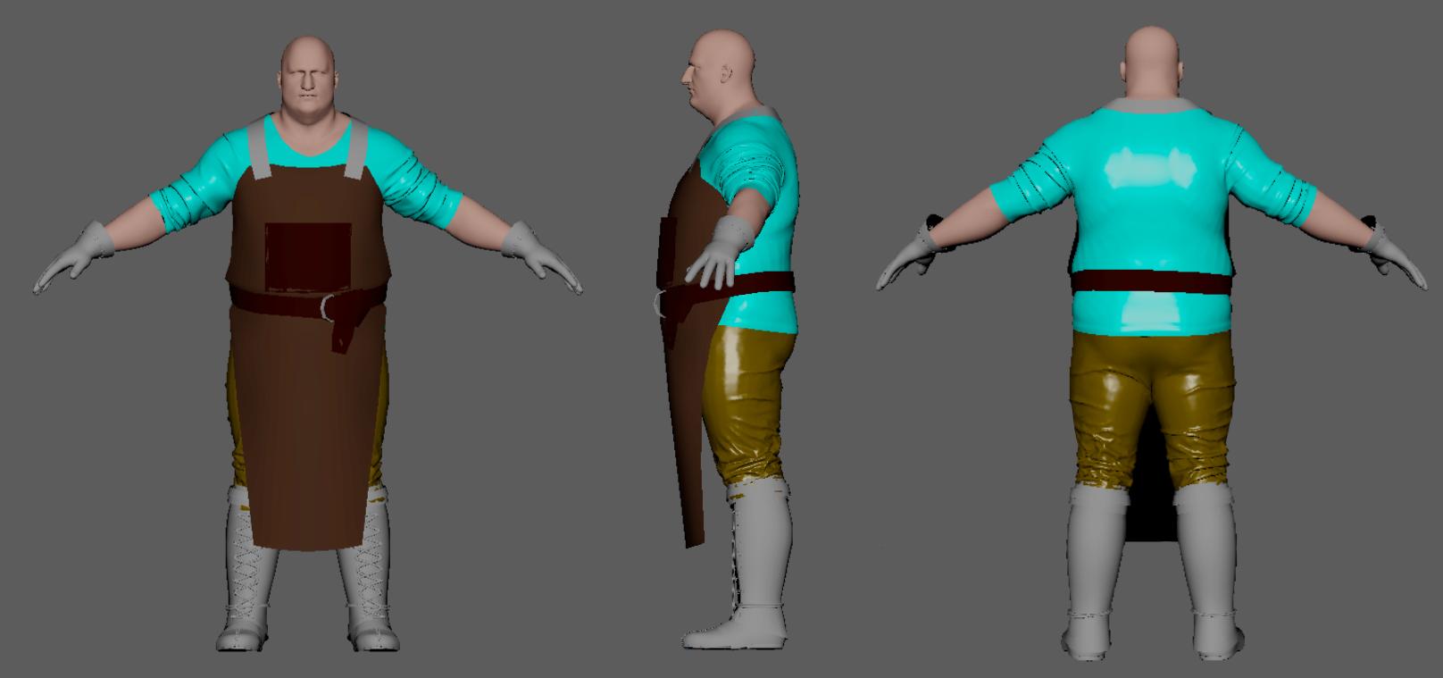 Blacksmith character blockout