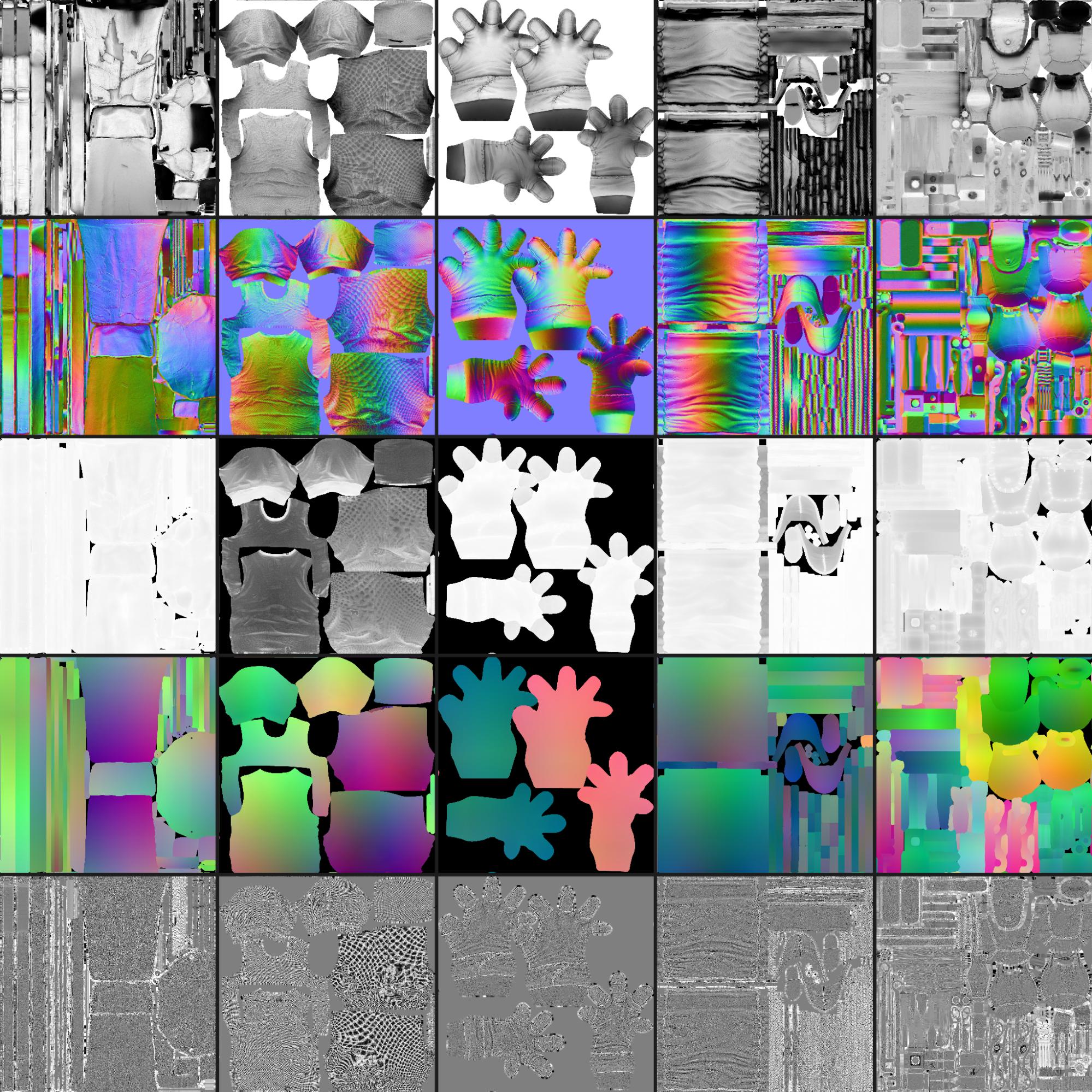 The bake map system for texture creation.