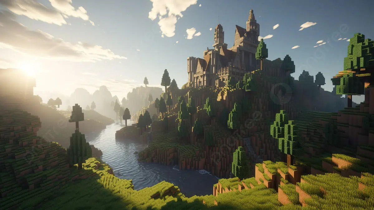 Minecraft - a game with a design similar to the voxel grid method
