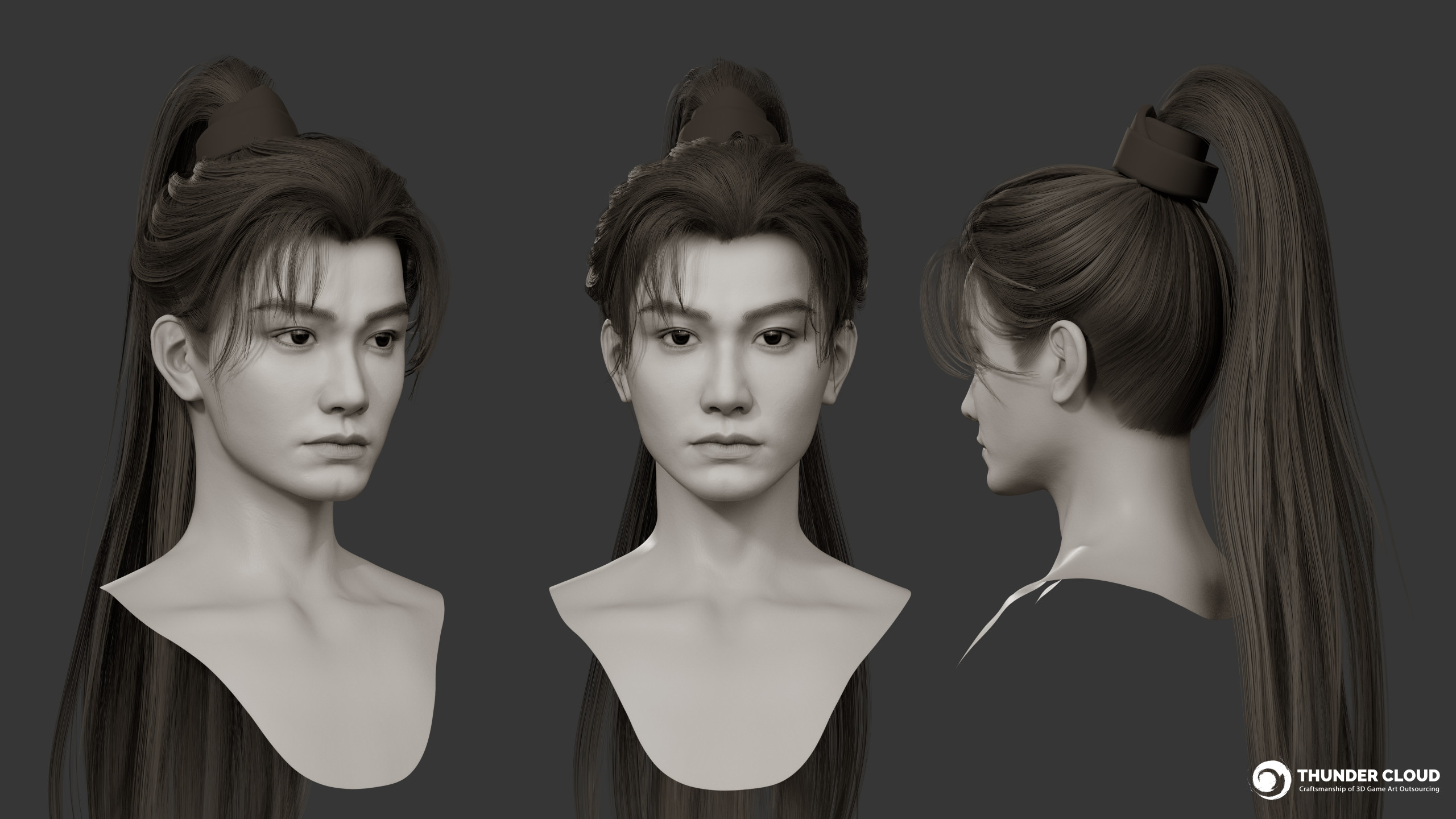 Mu Sheng_BW Chinese 3D Character