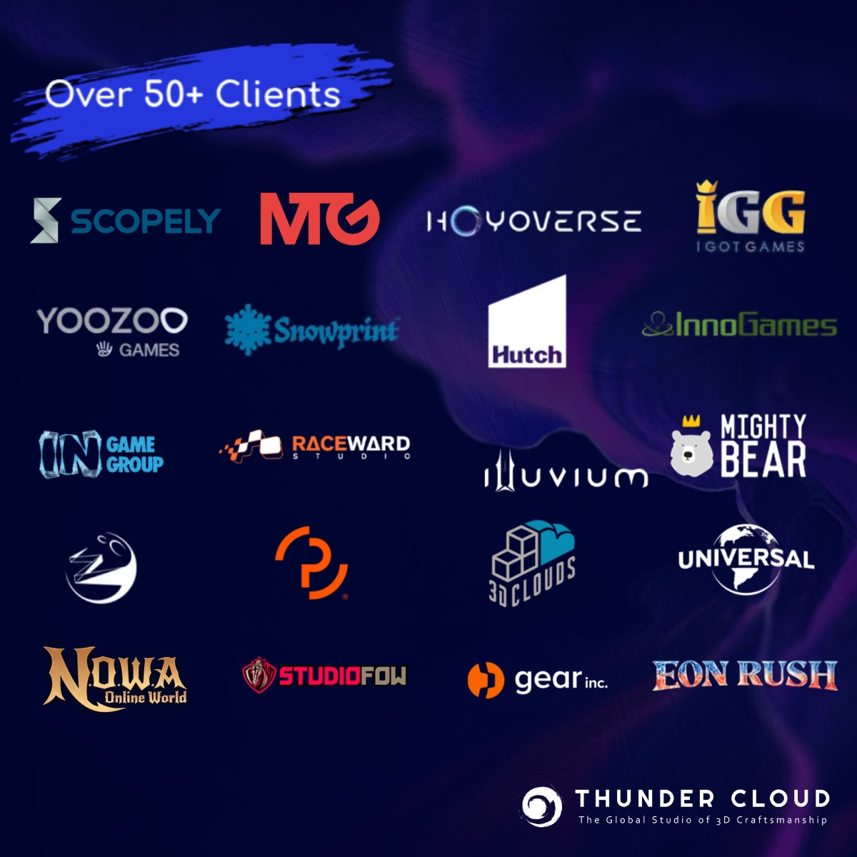 6 thunder cloud studio aaa gameart outsourcing partners