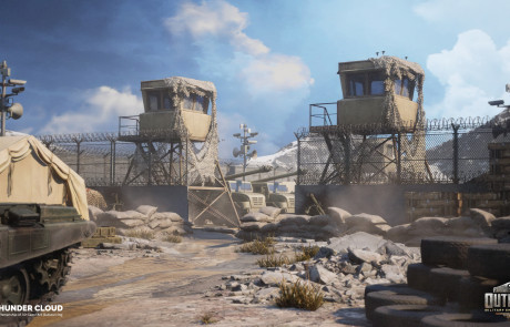 Outpost Military Realistic 3d environment modelling