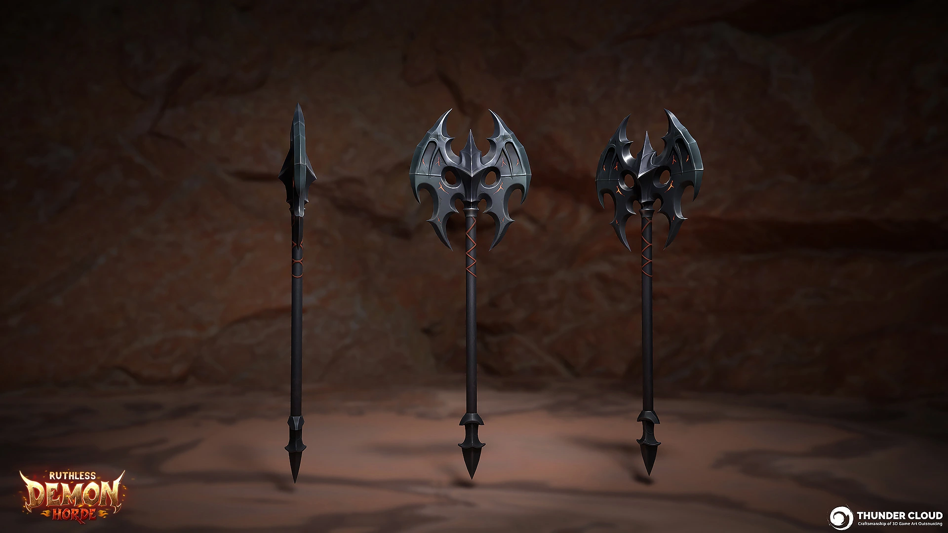 Demon Beast 3D Game Weapon - game asset