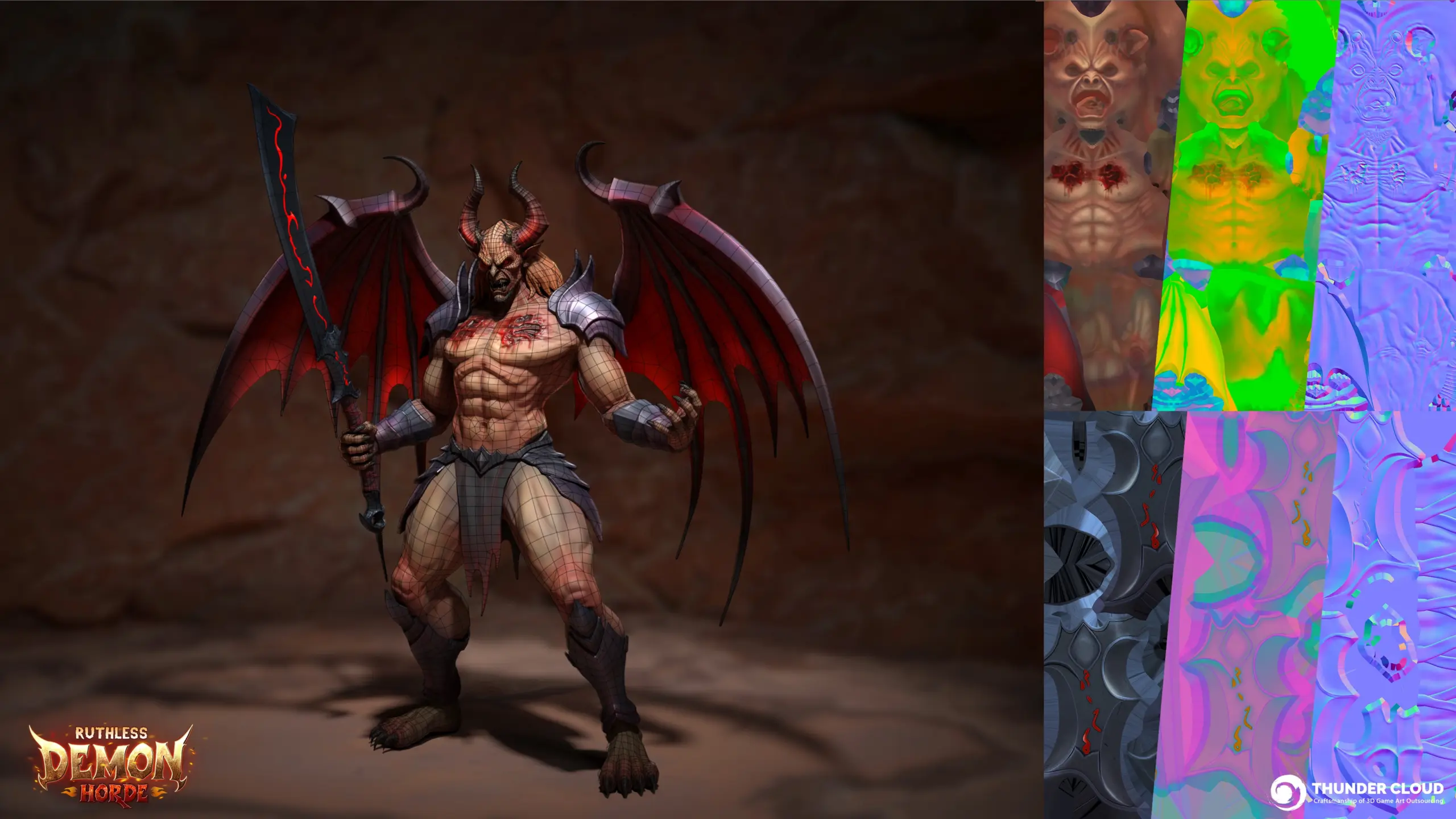 Demon Prince - 3D Stylized Character - L0D texture