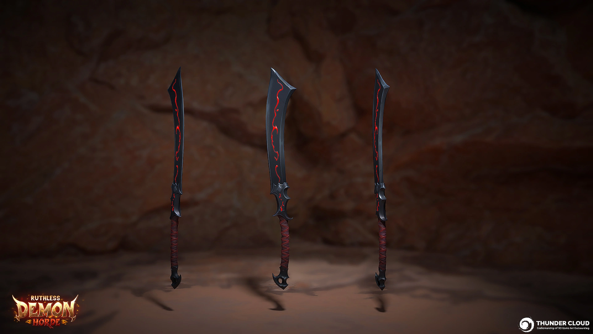 Demon Prince 3D Game Weapon - game asset