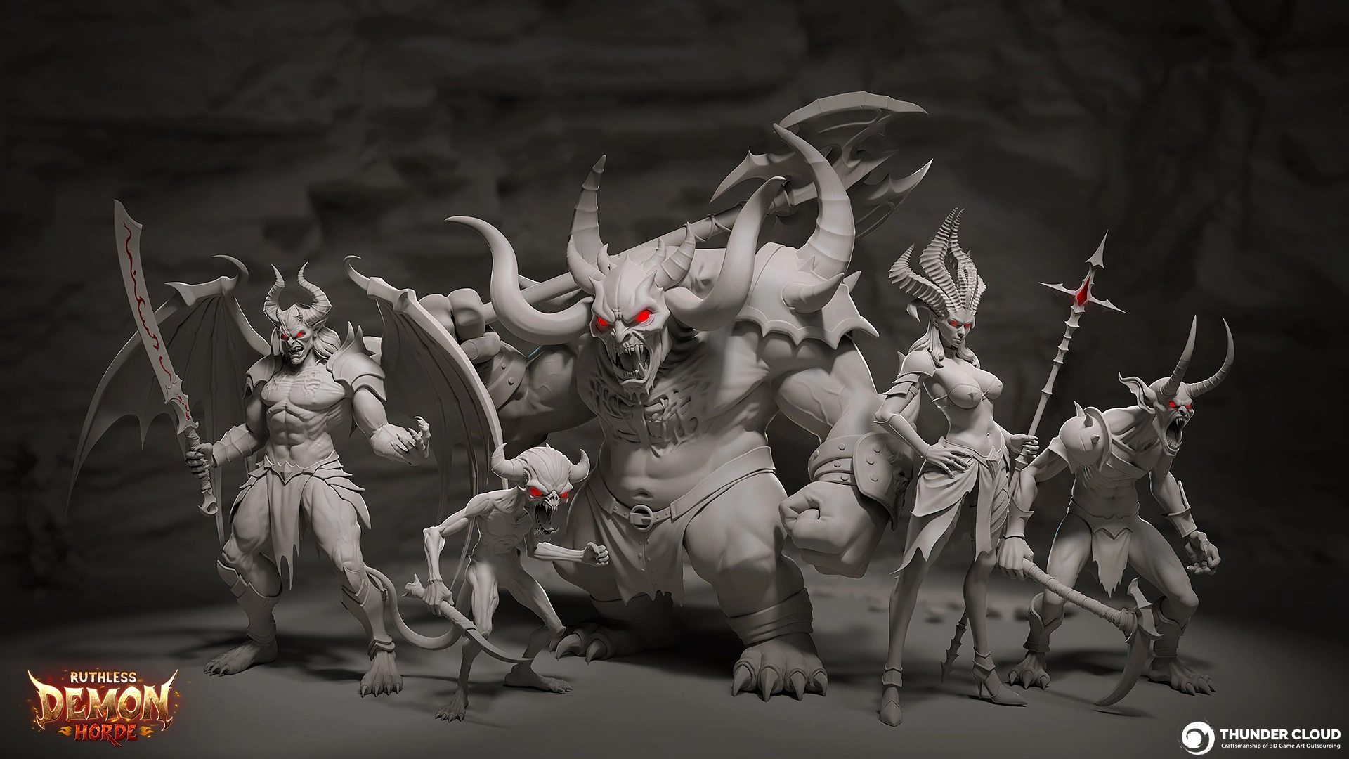 Ruthless Demon Horde - 3D Stylized Characters - Highpoly