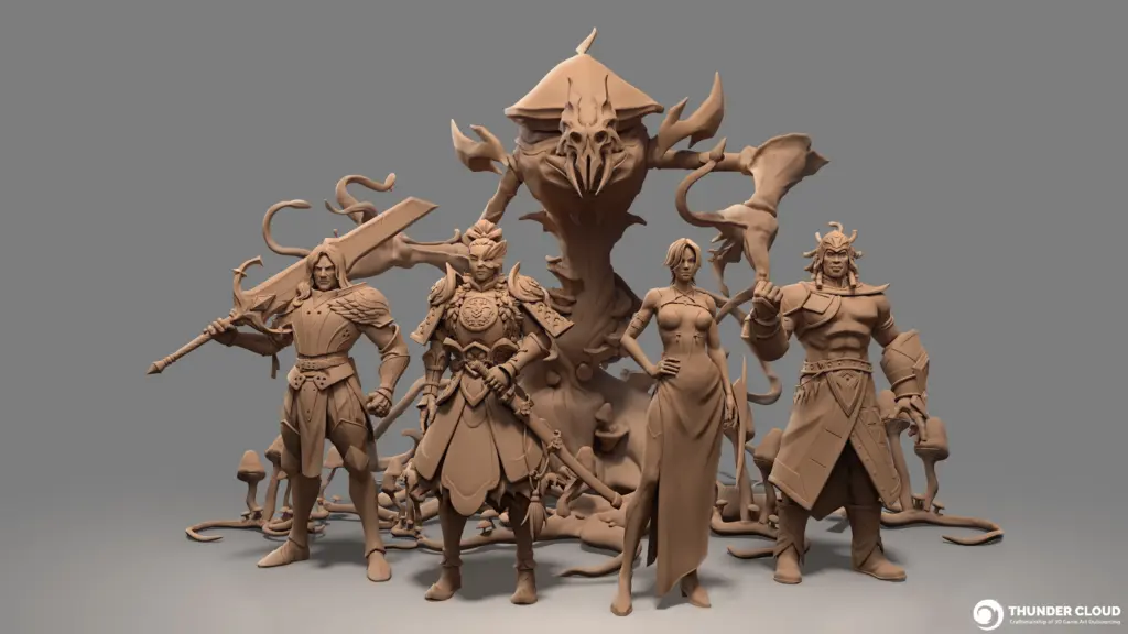 Eon Rush Characters in Hipoly
