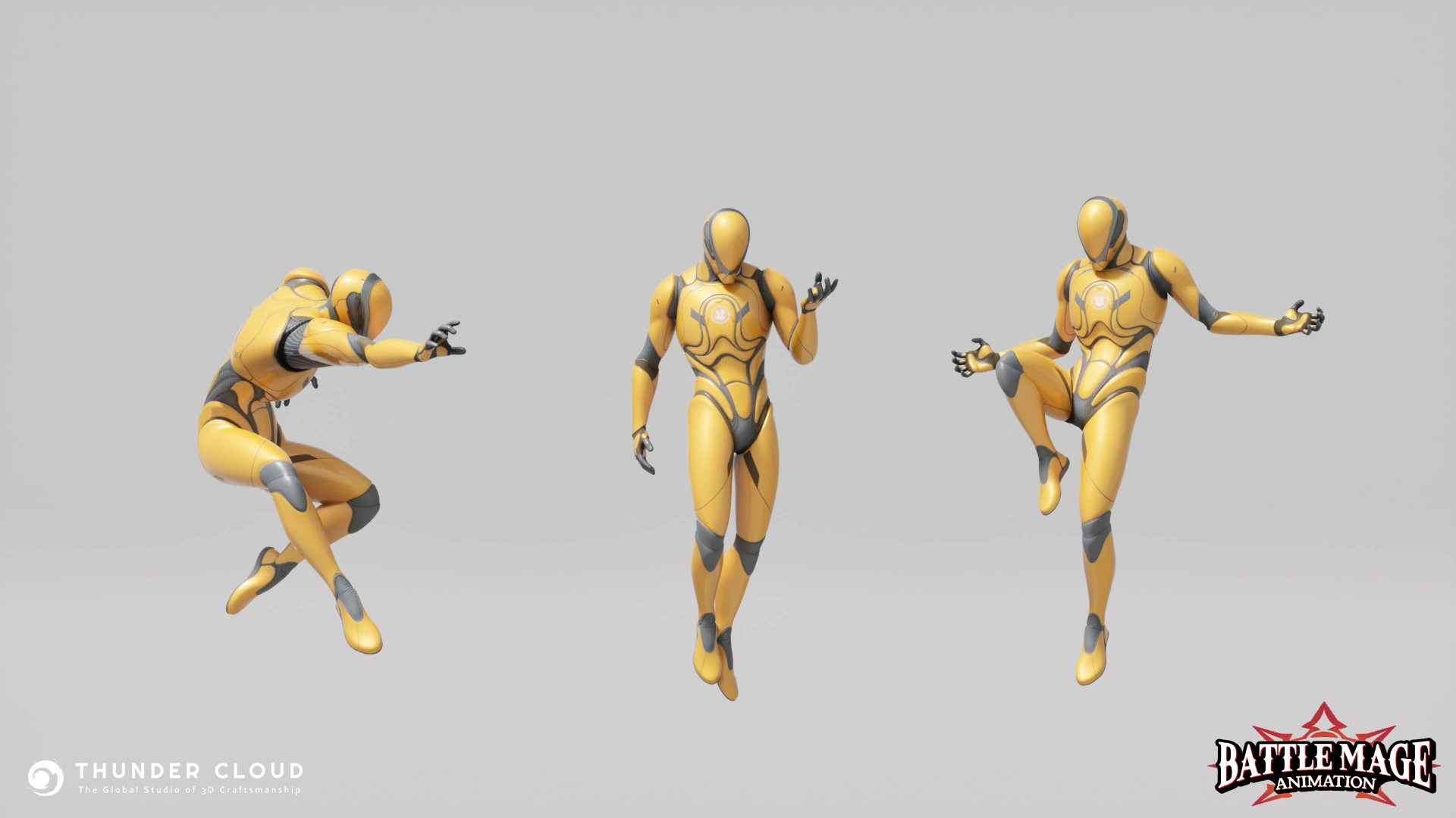 Battle Mage stylized 3D animation